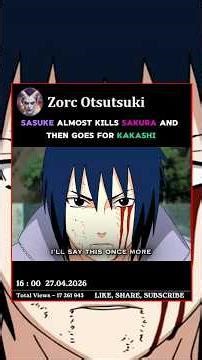 SASUKE tries to KILL SAKURA and KAKASHI 😱
