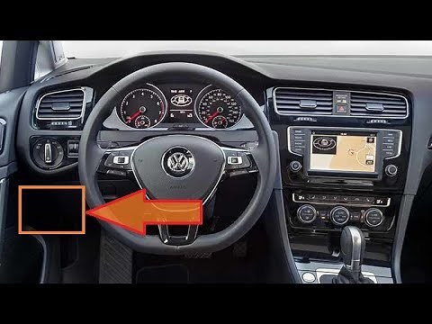 VW GOLF 7 tutorial dove trovare il connettore di diagnostica OBD2 - where is OBD2 connector?