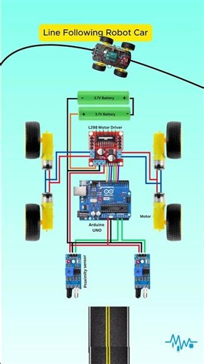 Line Following Robot Circuit 🚗