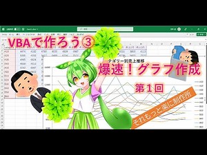 VBAで作ろう 第3回「爆速！グラフ作成」です。VBAの練習問題として、実際に動く機能を作成し、動画で実装した機能とコードを解説していきます。第3回目は、グラフ作成です。