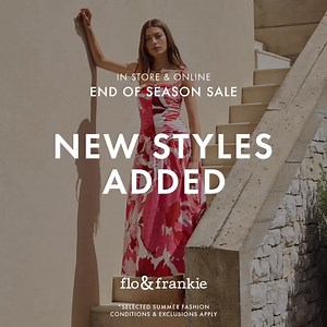 If it’s been sitting in your wishlist, now’s the moment. New styles are officially on sale. | Flo & Frankie