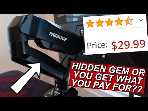 I BOUGHT THE CHEAPEST MONITOR ARMS I COULD FIND!! SETUP AND REVIEW!!