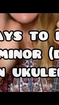 2 ways to play the D minor (Dm) chord on Ukulele • with Lindsay Müller