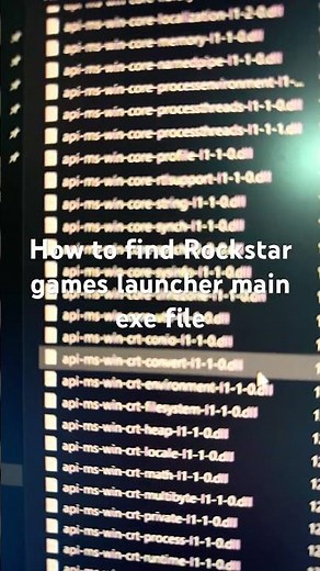 How to find Rockstar games launcher main exe file