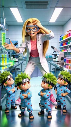 😱 Four Narutos appeared in the research lab... but Ino solved the problem!