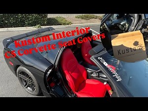 C5 Corvette Kustom Interior Seat Cover Install ‪@kustominterior‬