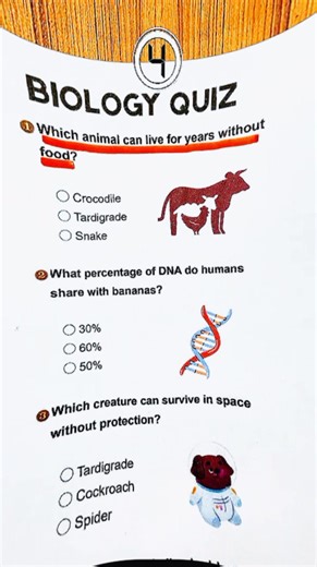 Biology Quiz - Are you able to get 6/7❓ #Science #anatomy #quiz #quiztime #trivia
