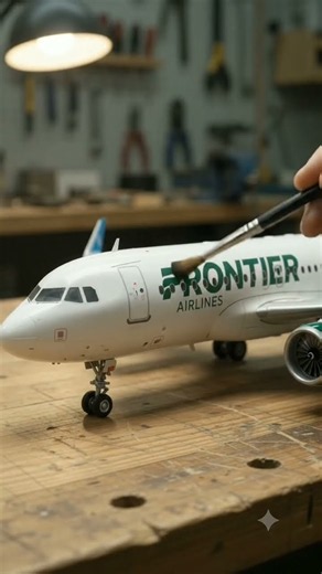 Frontier Airlines Plane Build in 4K 😱🔥 #Shorts