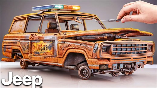 【修复】Customization of Abandoned Cars _ Old Models Fully Rebuilt《看修复，会解压》