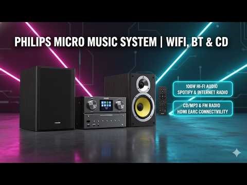 Philips Bluetooth & WiFi Stereo System Review – 100W, Spotify & CD Playback