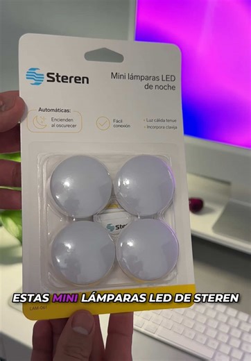 Mini lámparas LED automáticas: luz cálida y relajante