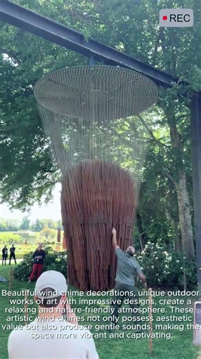 Giant Wind Chime Decoration Stunning Outdoor Art Design #viral #shorts #creative