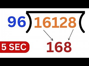 Divide in 5 seconds - Crazy Math Trick