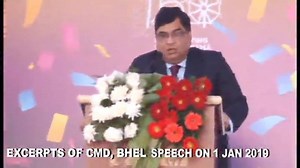 7.9K views · 367 reactions | CMD (BHEL) addressing employees on the occasion of New Year and BHEL Day 2019 on 1st January 2019 - Excerpts from the address | Bharat Heavy Electricals Limited | Facebook