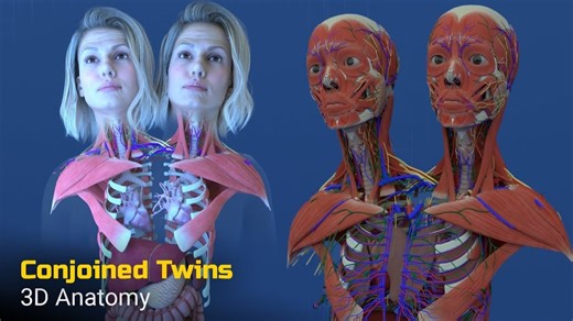 3D动画科普：一体双头的人，是怎么生存和生活的？