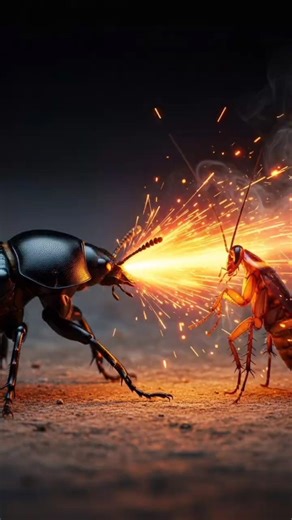 The bombardier beetle #intrestingfacts #facts