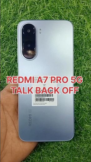 How To Off TalkBack From Redmi A7 Pro 5G ⚡ How To Double Tab Screen Off In Android 🔥🔥 #shorts #viral