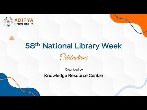 National Library Week 2025 | Knowledge Resource Centre | Aditya University