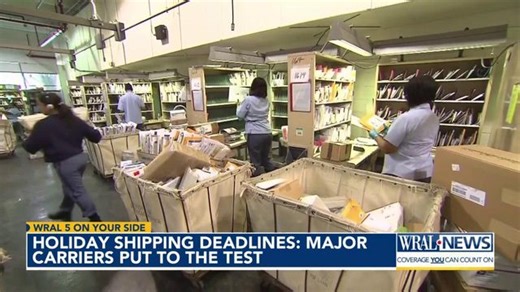 Holiday shipping deadlines: Major carriers put to the test