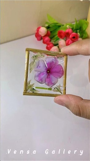 Turning Real Flowers into a Timeless Resin Keychain 🌸✨