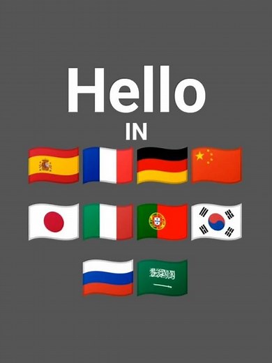 Hello in 10 Languages 🌏 | Speak Different Languages