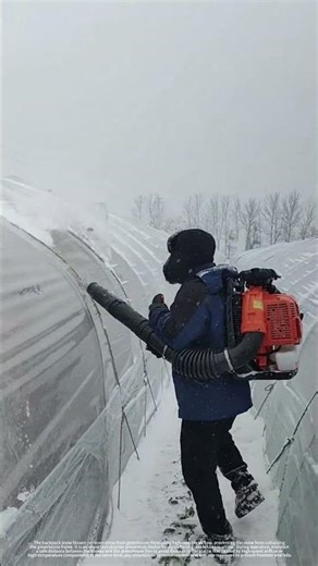 The backpack snow blower