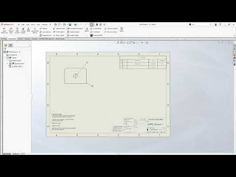 SolidWorks Drawing Demo 11 Save a Sheet Format Template