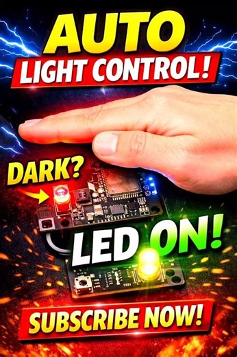 Smart Sensors: The Future of Energy Efficiency #arduinoproject #smartlights #esp32project #ldrsensor