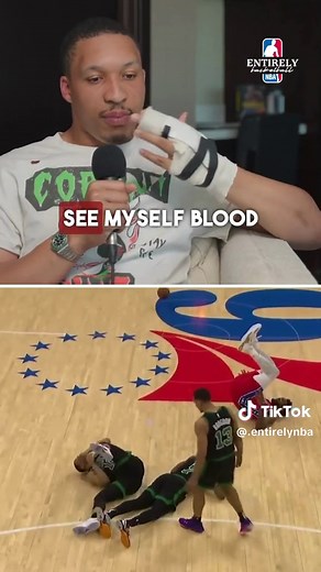 Grant Williams relives Joel Embiid stepping on his head mid-game #fyp #nba #grantwilliams #joelembiid #bostonceltics #76ers #nbahighlights #nbabasketball #nbatiktok #nbaedits #bball