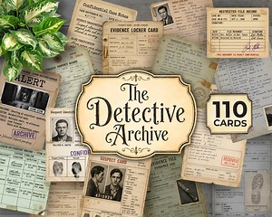 Junk Journal Identification Cards, Detective Case File Ephemera, Printable Mystery Archive Cards, Evidence Paper Pack JJ135 - Etsy