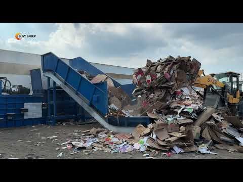 Carboard Baling Machine - Automatic Compression, Tying and Ejection