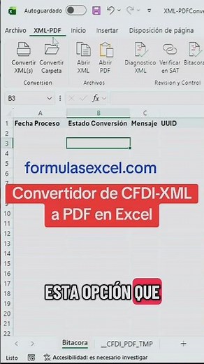 Convertír XML-CFDI a Formato de Factura en Excel #cfdi #xml #pdf #formulasexcel