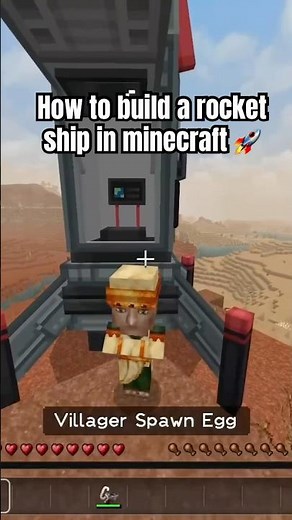 How to build a rocket ship in Minecraft! #minecraft