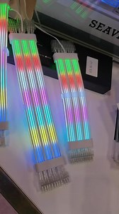 Customized OEM PC MB 24PIN RGB Cables PSU Gaming Hardware Gaming Computer Case PC LED Power Extension Cable