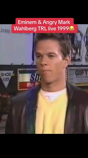 Eminem & Angry Mark Wahlberg TRL Live 1999💀 #eminem #markwahlberg #trl #fyp #mtv