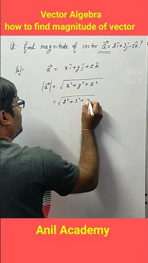 Vector Algebra|how to find magnitude of a vector #maths #mathtrick
