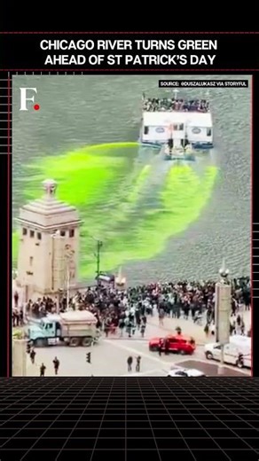 #FirstpostNews: Chicago Rivers Turns Greens for St. Patrick's Day | N18G