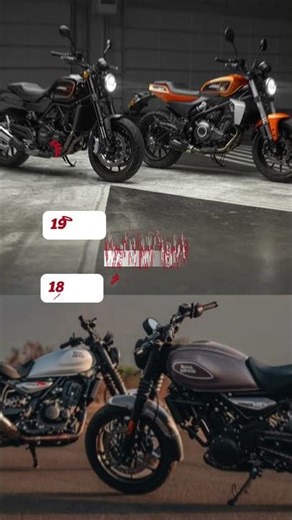 Harley Davidson vs Royal Enfield Guerrilla 450 | Epic Bike Comparison in 60 Seconds!#bike #shorts