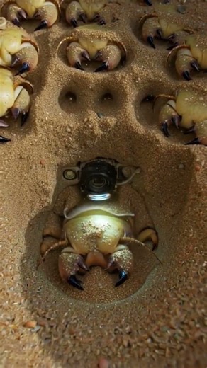 This Sand Trap Has a Predator Inside #shorts#youtubeshorts#antlion#animalpov#nature