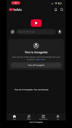 How to use "incognito" mode on YouTube #tech #technology #technical #problem #incognito #privacy