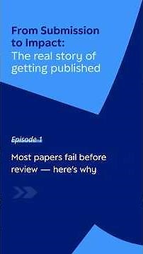 The Real Story of Getting Published | Episode 1 | From Submission to Impact