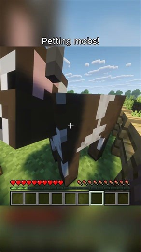 Minecraft petting cute mobs!