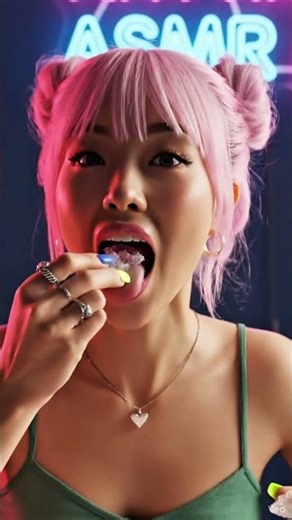 Gummy Snake Roll ASMR 🐍 | Sweet Stretch & Chewy Sounds #asmr #oddlysatisfying #satisfying