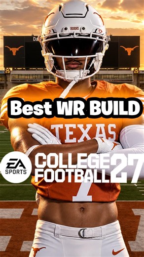 The ONLY WR Build You Need For Heisman Difficulty! 🏆🔥 #cfb27 #gaming