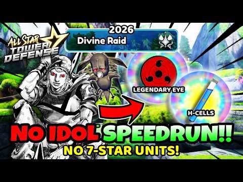 NO IDOL SOLO SPEEDRUN Divine Raid ft. Dark Johnny Joestar | All Star Tower Defense Roblox | OG ASTD
