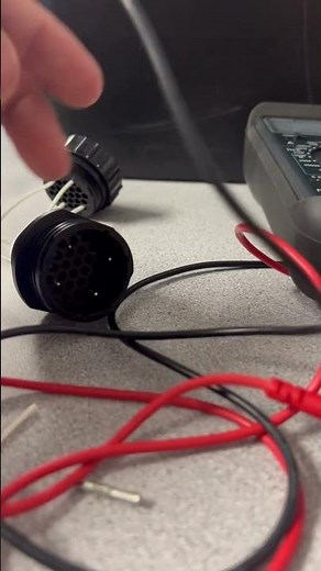 Checking for continuity on a cannon plug #aviation #aircraftmaintenance #shorts