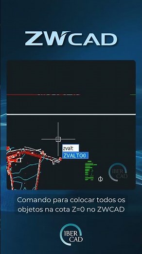 Novo comando para colocar todos os objetos na cota Z=0 no ZWCAD