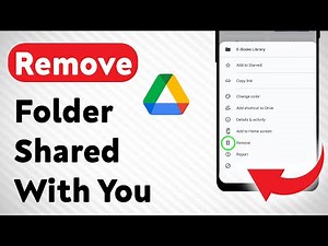 How to Remove Folder Shared With you On Google Drive (Updated)