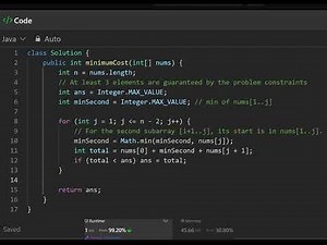 3010 Divide an Array Into Subarrays With Minimum Cost I