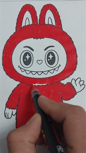 Painting the Labubu doll